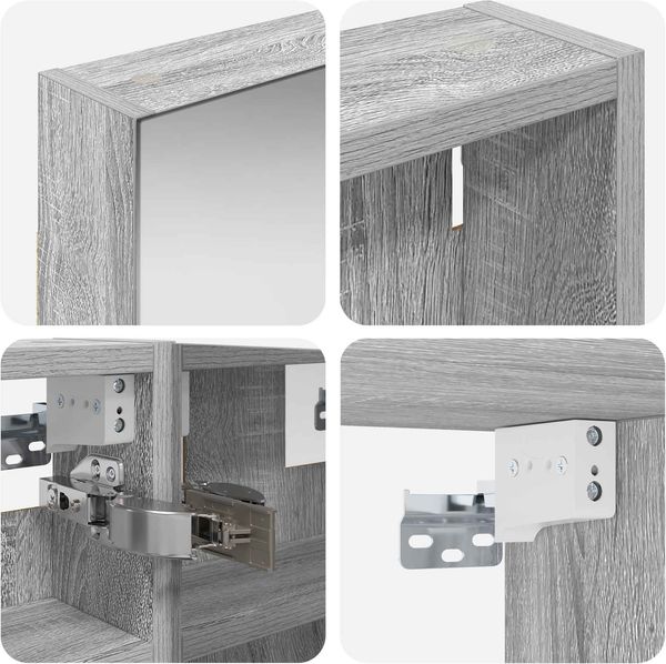 vidaXL Badezimmerschrank-Set 3 pcs 80 x 10,5 x 50 cm Holzwerkstoff 3403653 Bild 10