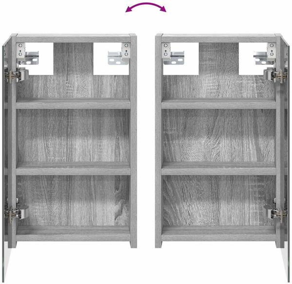 vidaXL Badezimmerschrank-Set 3 pcs 80 x 10,5 x 50 cm Holzwerkstoff 3403653 Bild 11