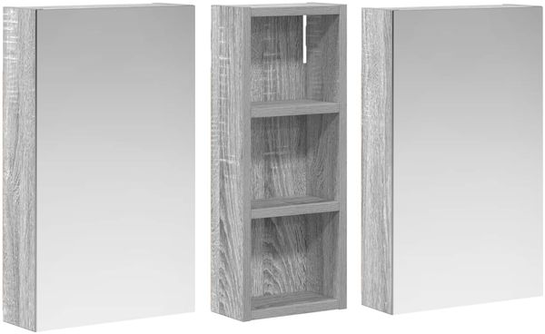 vidaXL Badezimmerschrank-Set 3 pcs 80 x 10,5 x 50 cm Holzwerkstoff 3403653 Bild 5