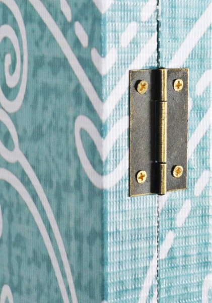 vidaXL Raumteiler klappbar 228 x 170 cm Schmetterling Blau 245888 Bild 2