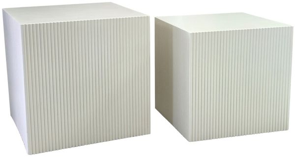 XORA 'GLENN' Beistelltisch-Set, MDF Kaschmir, 45 x 45 x 45 cm, mit Lack-Oberfläche