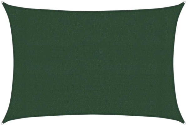 vidaXL Sonnensegel 160 g/m² Dunkelgrün 3x5 m HDPE 311459
