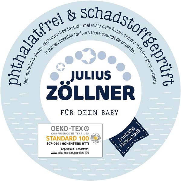Julius Zöllner Wickelauflage Softy Rand 3-seitig abgesteppt 85x75 Sealife Bild 7