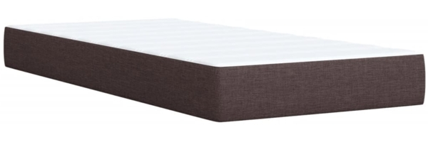 vidaXL Boxspringbett mit Matratze Dunkelbraun 100x200 cm Stoff 3292716 Bild 8