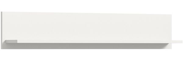 Wandboard (B/H/T: 110x20x15 cm) in weiß Nachbildung und weiß hochglanz tiefzieh