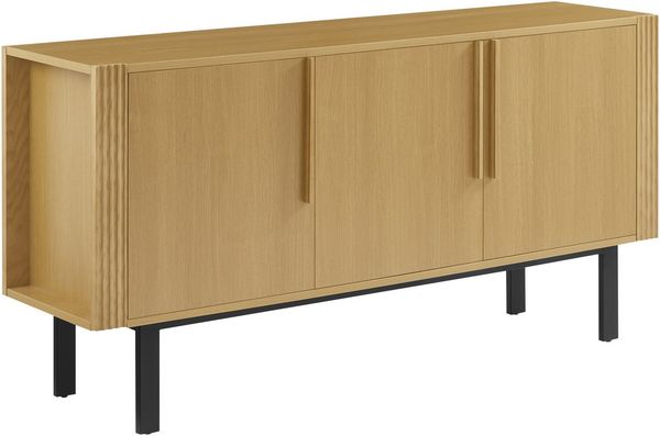 OTTO home Sideboard Stiven, Eukalyptus und Esche, kombiniert mit Melamin, MDF und ABS-Kunststoff