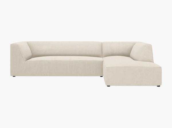 Micadoni 4-Sitzer Modular Sofa Ruby Rechts Kord Scala Helles Beige