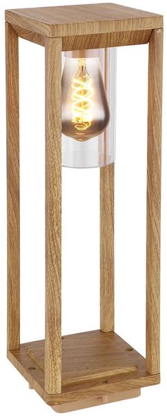 Sockelleuchte, Aluminium Holzoptik, H 50 cm Bild 5