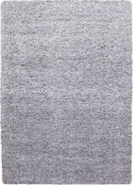 Hochflor Teppich Lux rechteckig - 240x340 cm - Hellgrau