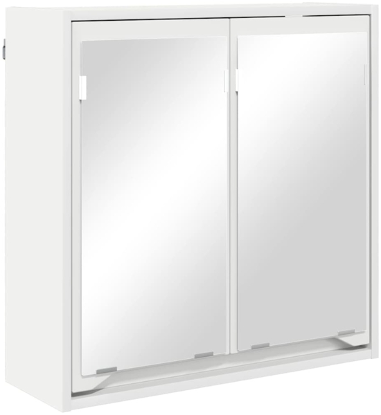 vidaXL Badezimmerspiegelschrank Weiß 60 x 20 x 60 cm Holzwerkstoff 888777