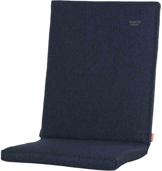 ASTER Sesselauflage 110cm Dessin Fish Bone dunkelblau, 100% recyceltes Polyester