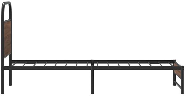 vidaXL Bettgestell ohne Matratze 80x200 cm Braun Eichen-Optik 4100473 Bild 6