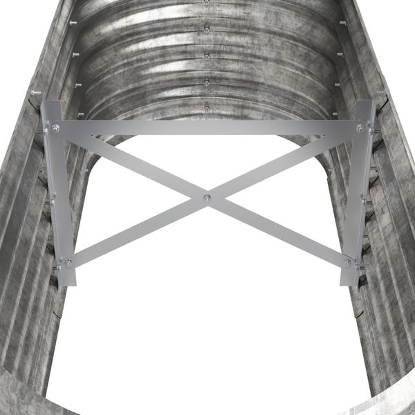 vidaXL Hochbeet Verzinkter Stahl 114x40x36 cm Silbern 318867 Bild 5