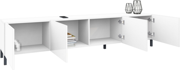 borchardt Möbel Lowboard, Metallfüße, grifflose Optik Bild 3