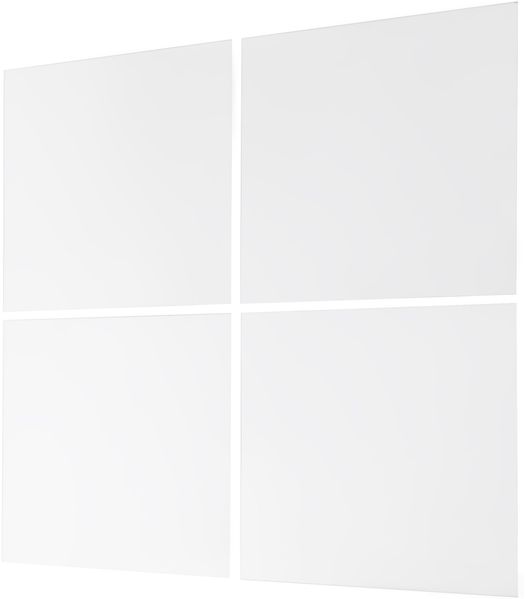 Haushalt International Wandspiegel Wandspiegel Spiegelwand Wandaufkelber Spiegelfliesen Badezimmerspiegel (Spiegelfliesen, 4-St, viereckige Spiegel, 30 x 30 x 0,25 cm (LxBxT), Dekoration Wohnzimmerspiegel, Material: Glas