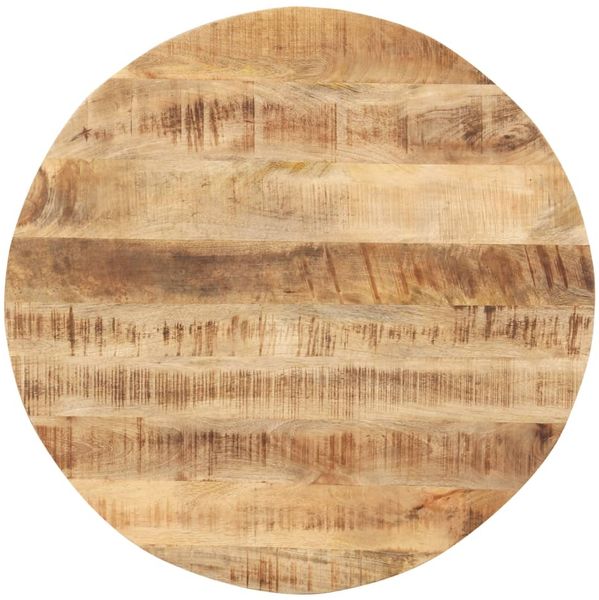 vidaXL Tischplatte Massivholz Mango Rund 15-16 mm 50 cm 286000