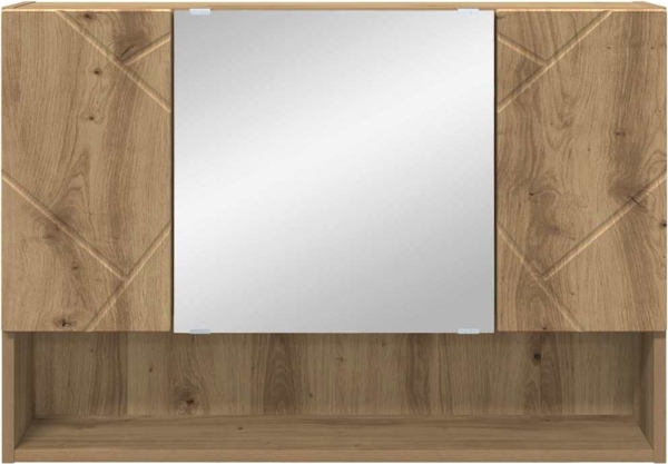 vidaXL Badezimmer-Spiegelschrank mit Tür Artisan-Eiche 80 x 17 x 55 cm 883363 Bild 5