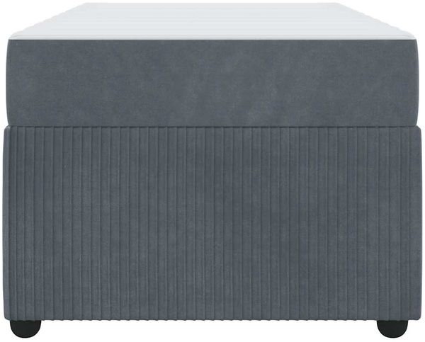 vidaXL Bettrahmen mit Matratze Dunkelgrau 90 x 200 cm Stoff 3398348 Bild 5