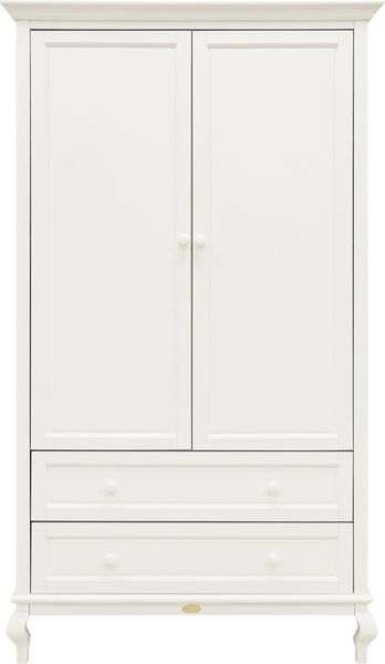 Bopita Juliette Kleiderschrank – 2-türig – Off-Whi - Material: MDF / Spanplatte - Babypark. de