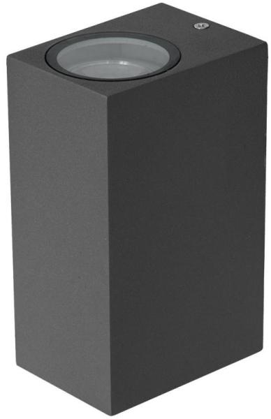 EVN rechteckige Wandleuchte anthrazit IP44 up&down Licht Bild 3