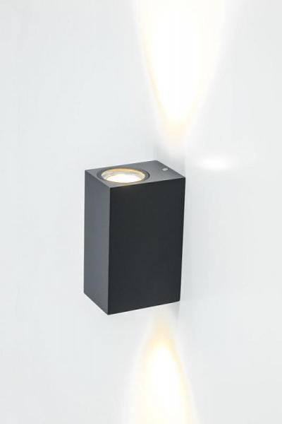 EVN rechteckige Wandleuchte anthrazit IP44 up&down Licht Bild 2