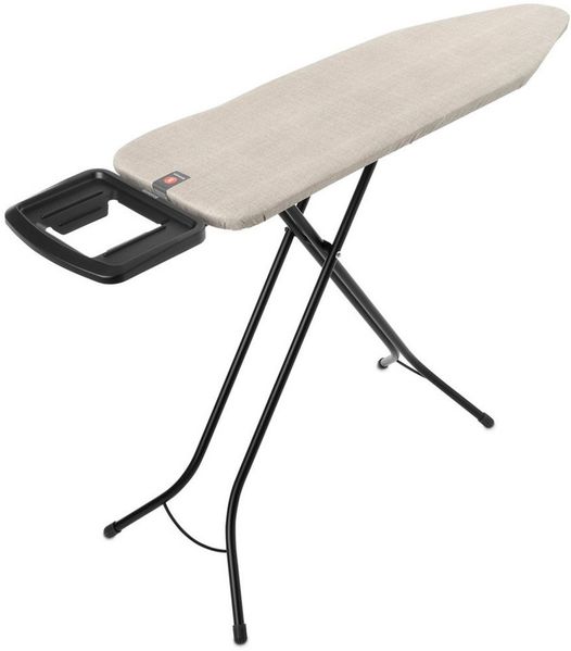 Brabantia Bügelbrett Bügeltisch B, 124 x 38 cm, Dst-Mulde Solide, Bügelfläche 124x38 cm, Fairtrade-zertifiziert
