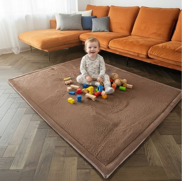 Vimoda Kinderteppich Spielmatte, Krabbelmatte, [3 cm] rutschfest weich & dick, rechteckig, Höhe: 30 mm, Krabbelmatte Baby, kinderzimmer, Spielzimmer