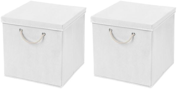 StickandShine Faltbox 2 Stück 30x30 cm perfekt für KALLAX – 19 trendige Farben zur Auswahl