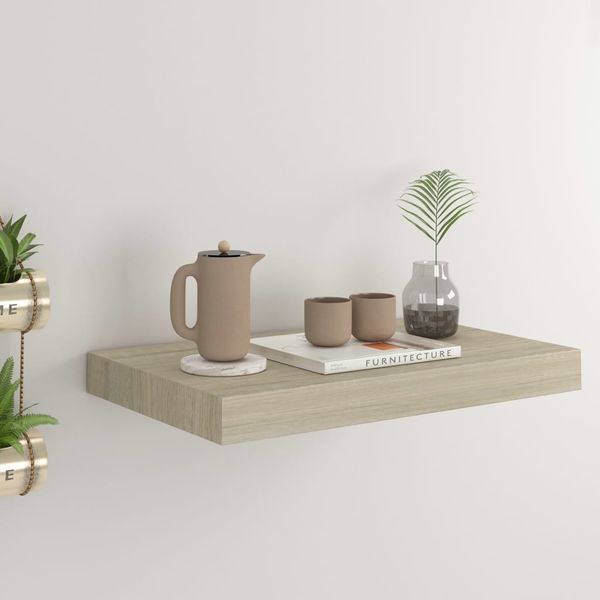 vidaXL Schwebendes Wandregal Eichefarben 40x23x3,8 cm MDF 323868