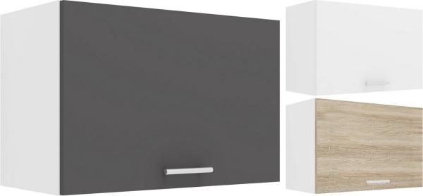 VCM Küchenschrank Breite 60 cm Klappschrank Hängeschrank Küche Küchenmöbel Esilo Weiß/Sonoma-Eiche