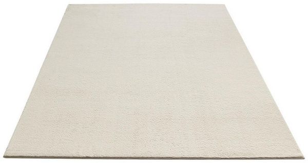 merinos Teppich COZY, 80 x 150 cm, Beige, Unifarben, rechteckig, Höhe: 13 mm