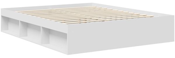vidaXL Bettrahmen mit Kopfteil Weiß 160 x 200 cm Massives Kiefernholz 3409735 Bild 5