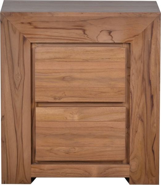 MiaMöbel Beistell-/ Nachttisch Maharaja Massivholz Teak Modern Indien Indisch Bild 2
