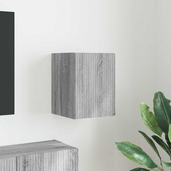 TV-Wandschrank, TV-Hängeboard Fernsehschrank Graues Sonoma 30 x 31 x 40 cm Holzwerkstoff