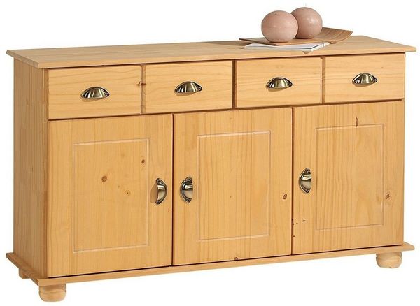IDIMEX Kommode COLMAR, Sideboard Kommode Anrichte Kiefer massiv 3 Tür