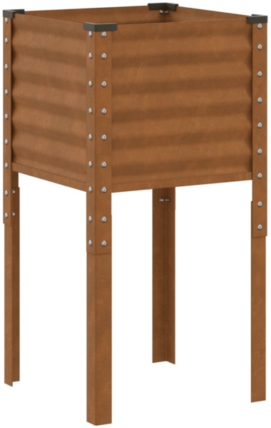 vidaXL Gartenpflanzgefäß 45 x 45 x 88 cm Verwitterungsstahl 4008968