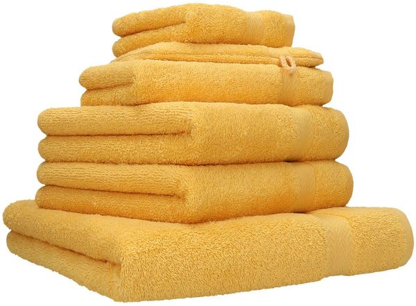 Betz Handtuch Set 6-TLG. Handtuch-Set Premium, 100% Baumwolle (6-St), Farbe Honiggelb