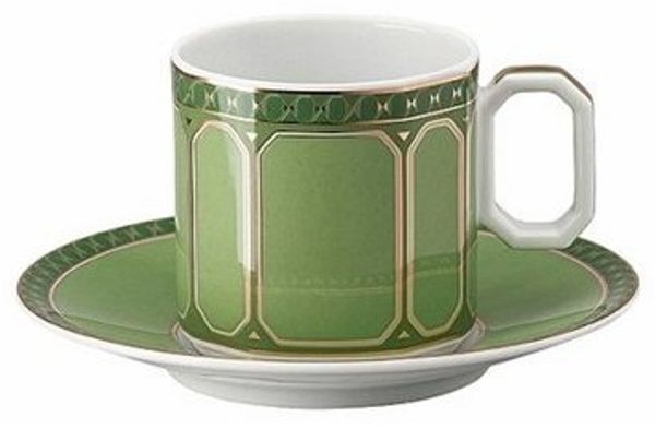 Swarovski Espressotasse Fern Espressotasse 2tlg, Porzellan, Tassen