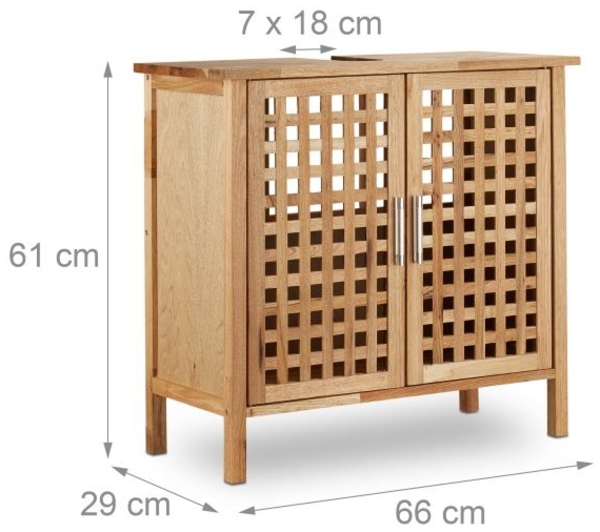 Waschbeckenunterschrank Walnuss Bild 3