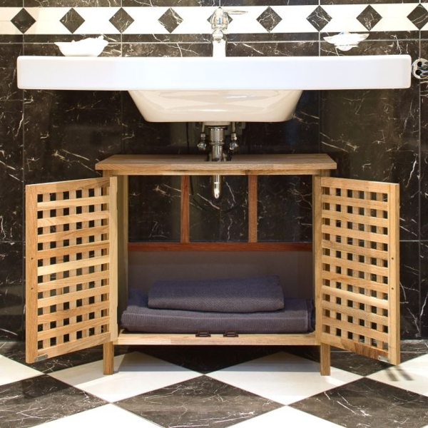 Waschbeckenunterschrank Walnuss Bild 2