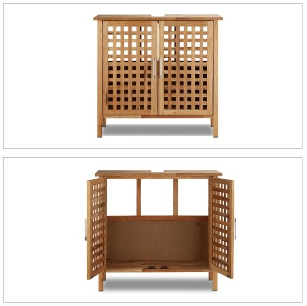 Waschbeckenunterschrank Walnuss Bild 5