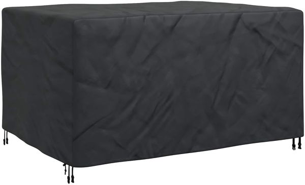vidaXL Möbelbezug Uni Schwarz 180 x 150 x 85 cm 210D 4105756 Bild 10