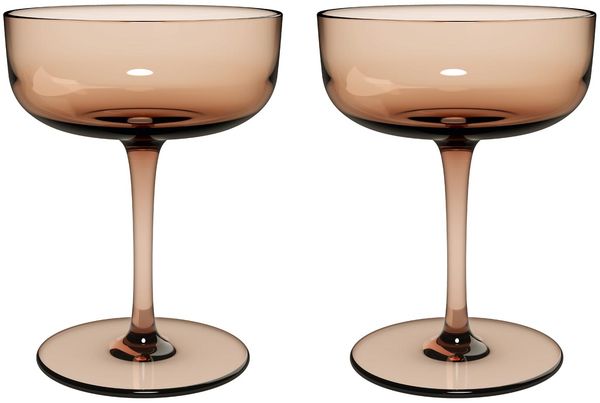 like. by Villeroy & Boch Like Glass Sektschale / Dessertschale 100 ml 2er Set - Clay