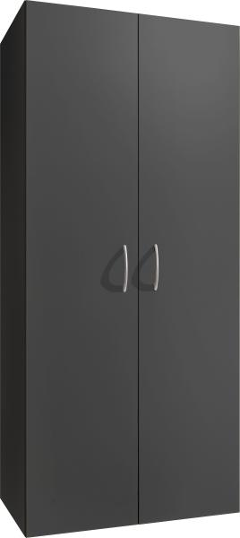 Mehrzweckschrank >MULTIRAUMKONZEP< in Graphit - 70x185x40cm (BxHxT)