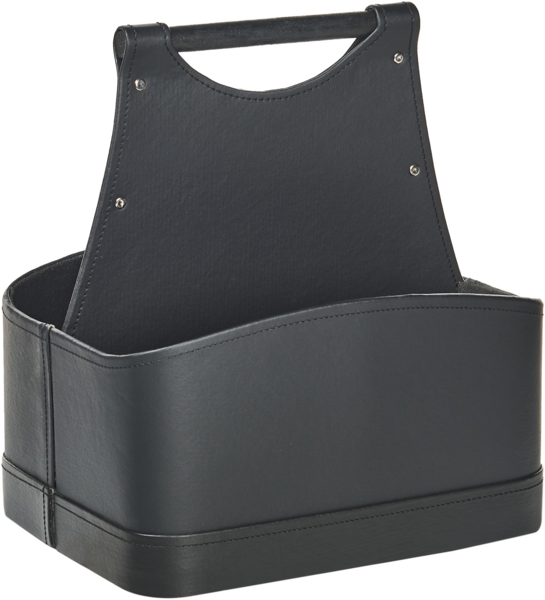 Aufbewahrungskorb URUK Kunstleder Graphitgrau