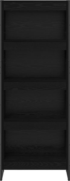 vidaXL Bücherregal Schwarz Eichen-Optik 60 x 30 x 155 cm Holzwerkstoff 886396 Bild 5