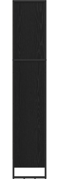 vidaXL Bücherregal Schwarz Eichen-Optik 60 x 30 x 155 cm Holzwerkstoff 886396 Bild 6