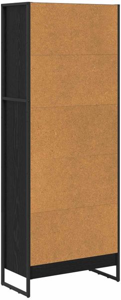 vidaXL Bücherregal Schwarz Eichen-Optik 60 x 30 x 155 cm Holzwerkstoff 886396 Bild 7