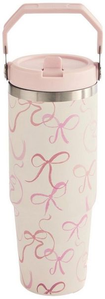 Next Trinkflasche Edelstahl-Wasserflasche mit Schleifenprint 900 ml
