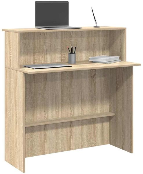 vidaXL Empfangstresen Sonoma-Eiche 100 x 50 x 103,5 cm Holzwerkstoff 859026